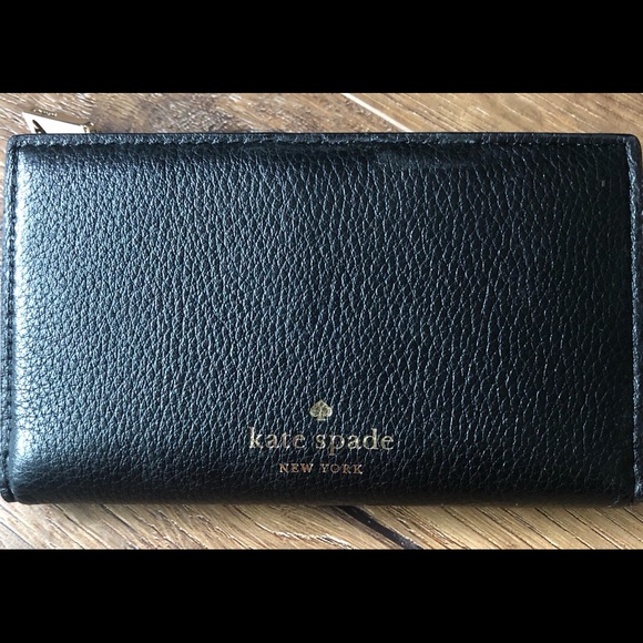 KATE SPADE-NWT Black Leather Wallet - Picture 2 of 9